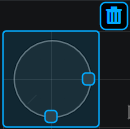 El control seleccionado en el Modo edición