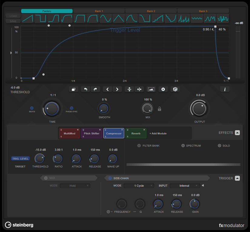 Interface du plug-in FX Modulator