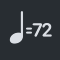 Tempo button in the Notations toolbox