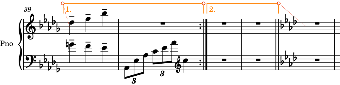Second ending after changing its line end