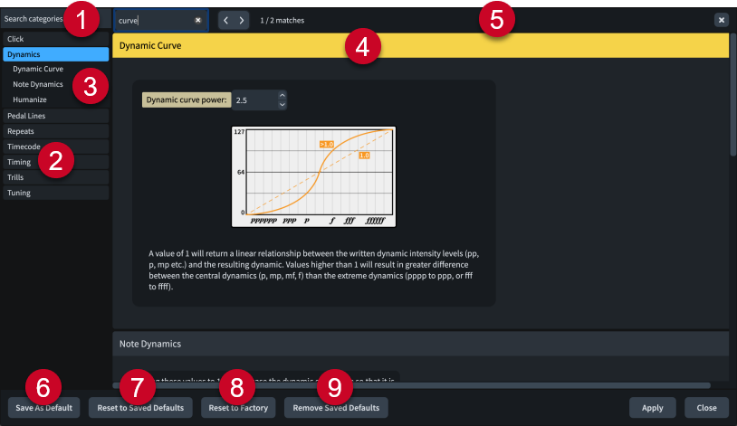 Playback Options dialog