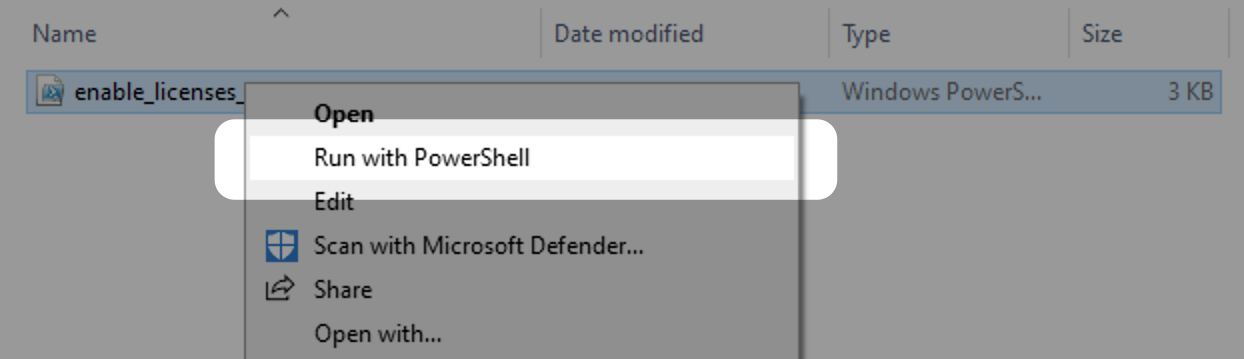 Powershell スクリプトの実行